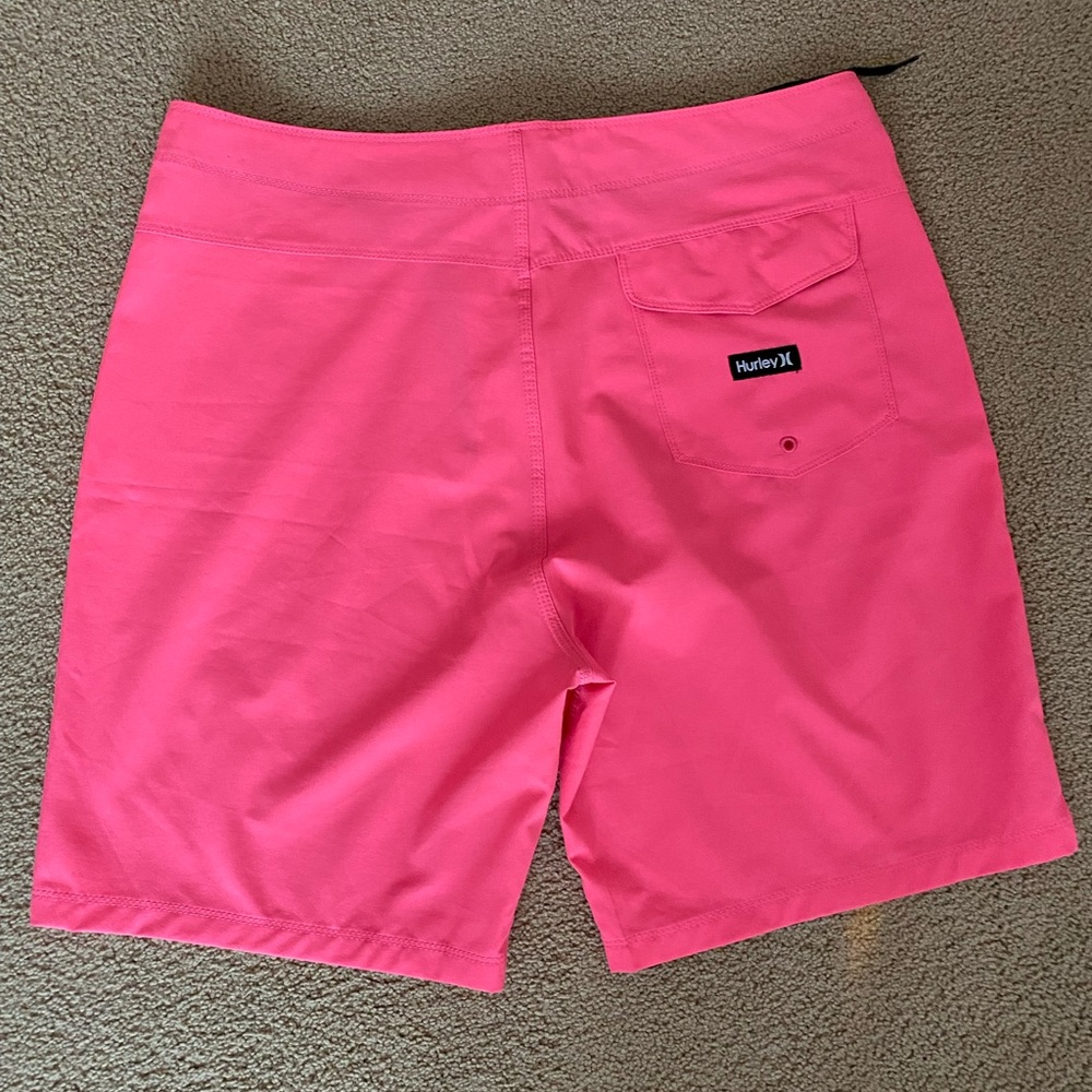 Hot pink Hurley board shorts . excellent condition